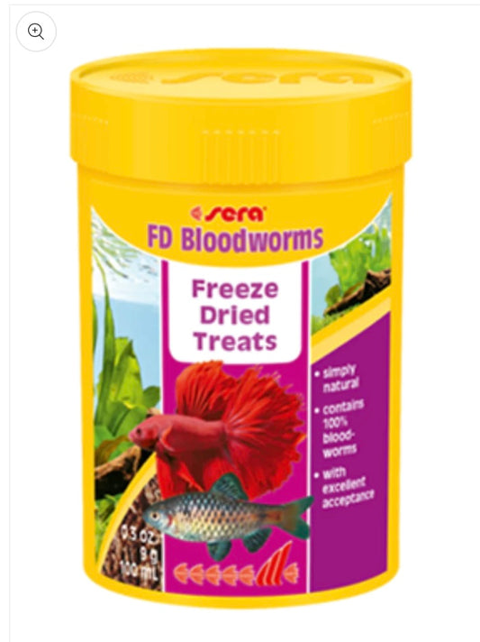 Sera freeze dried bloodworms nature